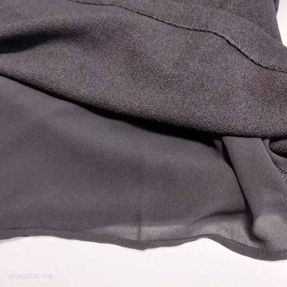 Charles Henry Size Small Black Bid Neckline Lined Short Sleeves Minimalist Dress - Picture 5 of 9